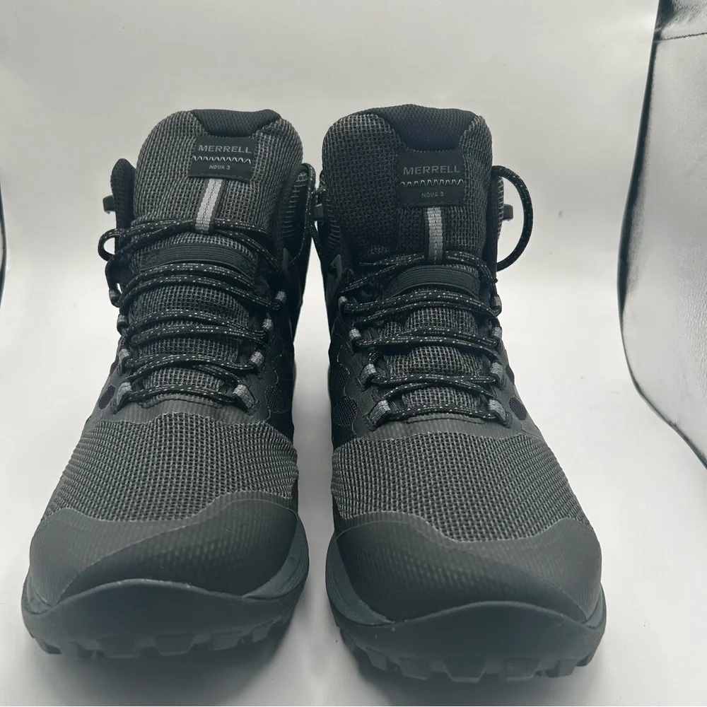 New Mens Merrell Nova 3 Mid Wp Black 14 M boots
